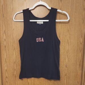 Universal Thread Navy Tank Top with USA Design